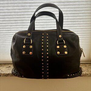 Michael Kors Astor Gold Studded Leather Bag